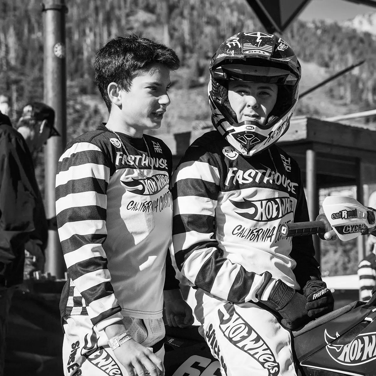 Hot Wheels Grindhouse Youth Pant - White/Black - Image 5